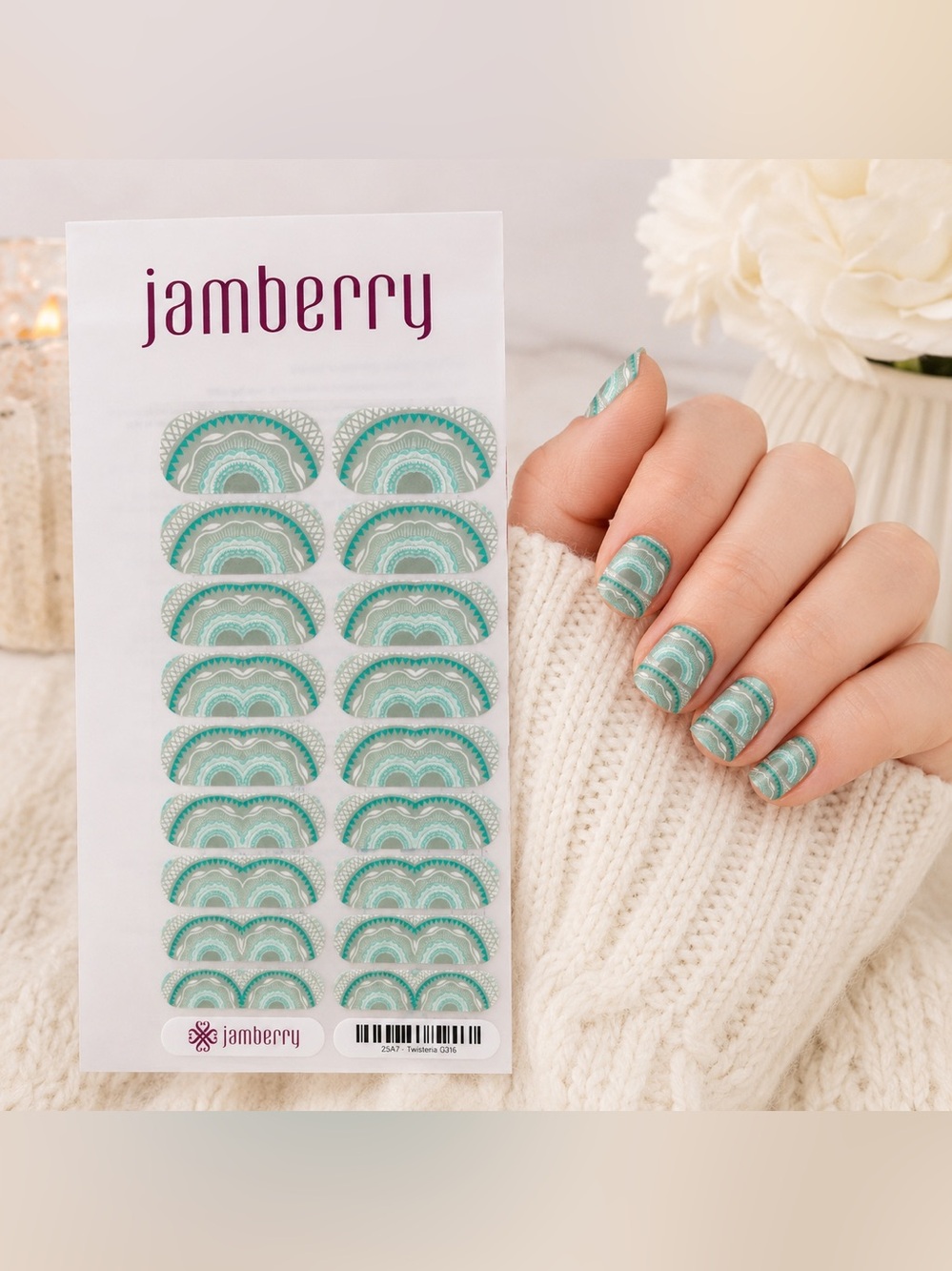 Jamberry Nail Wrap: Twisteria